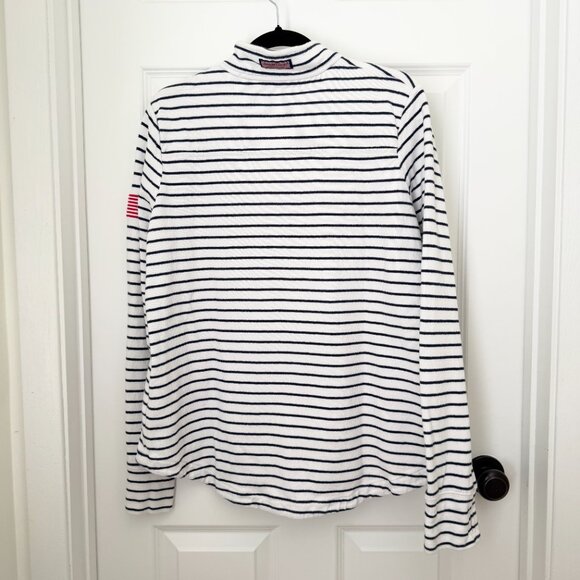 Women Vineyard Vines Regatta Americana Shep Shirt in Blue White Size Large - Picture 3 of 11